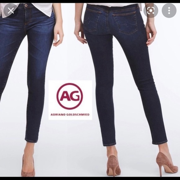 Designer - AG Adriano Goldschmeid womens low rise straight leg skinny je… - Picture 1 of 8